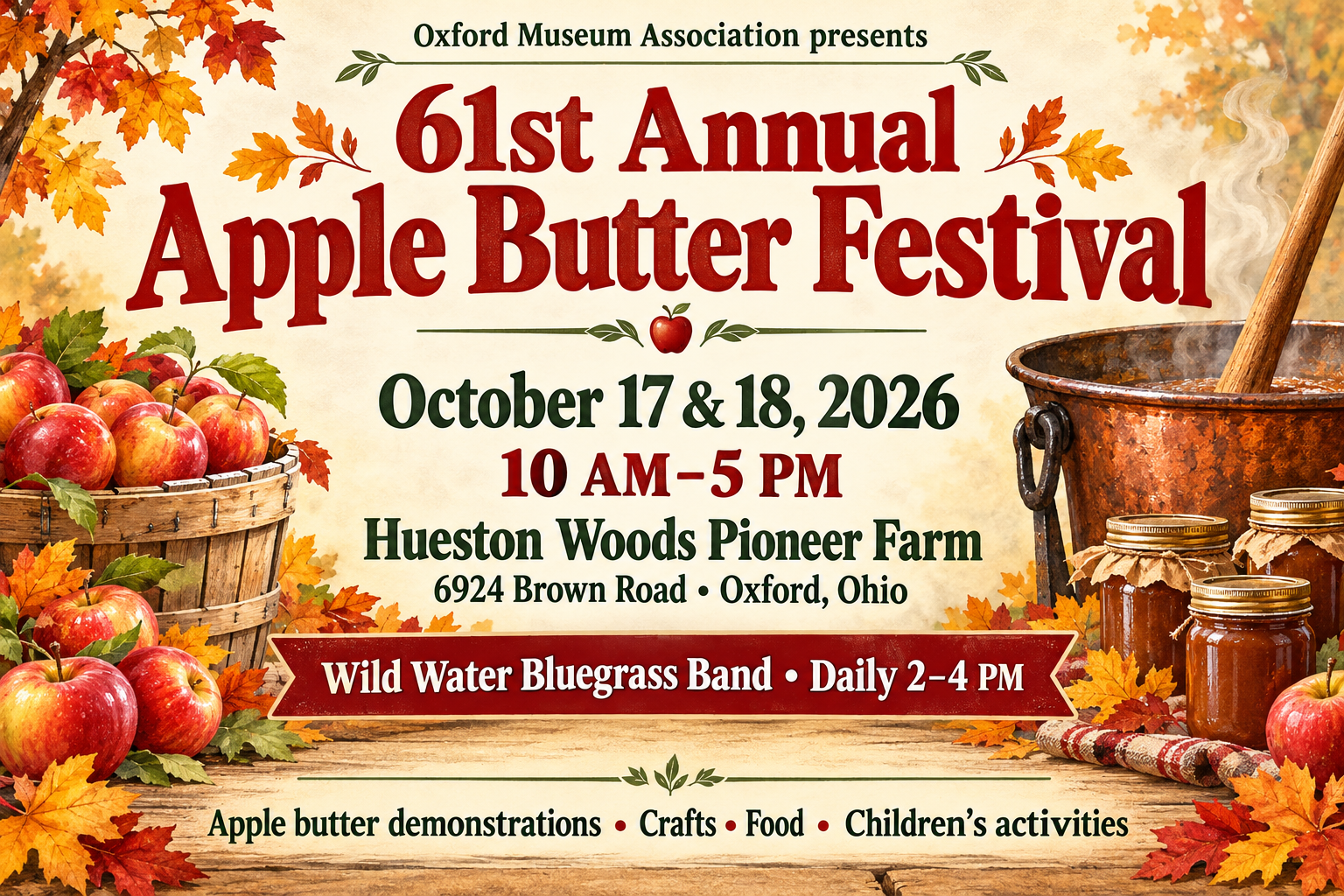 Apple Butter Festival at Hueston Woods