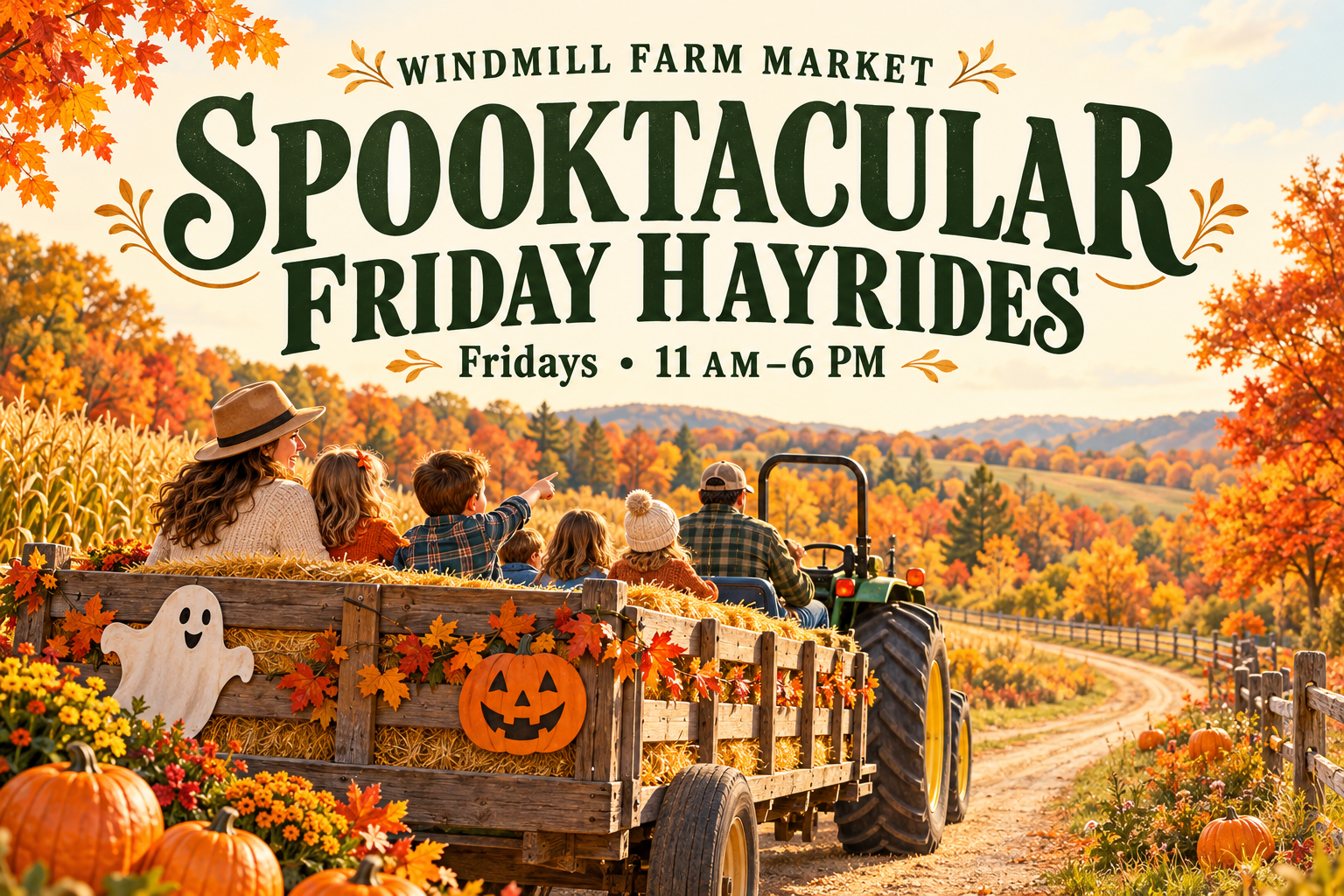 Windmill Farm Market Spooktacular Friday Hayrides